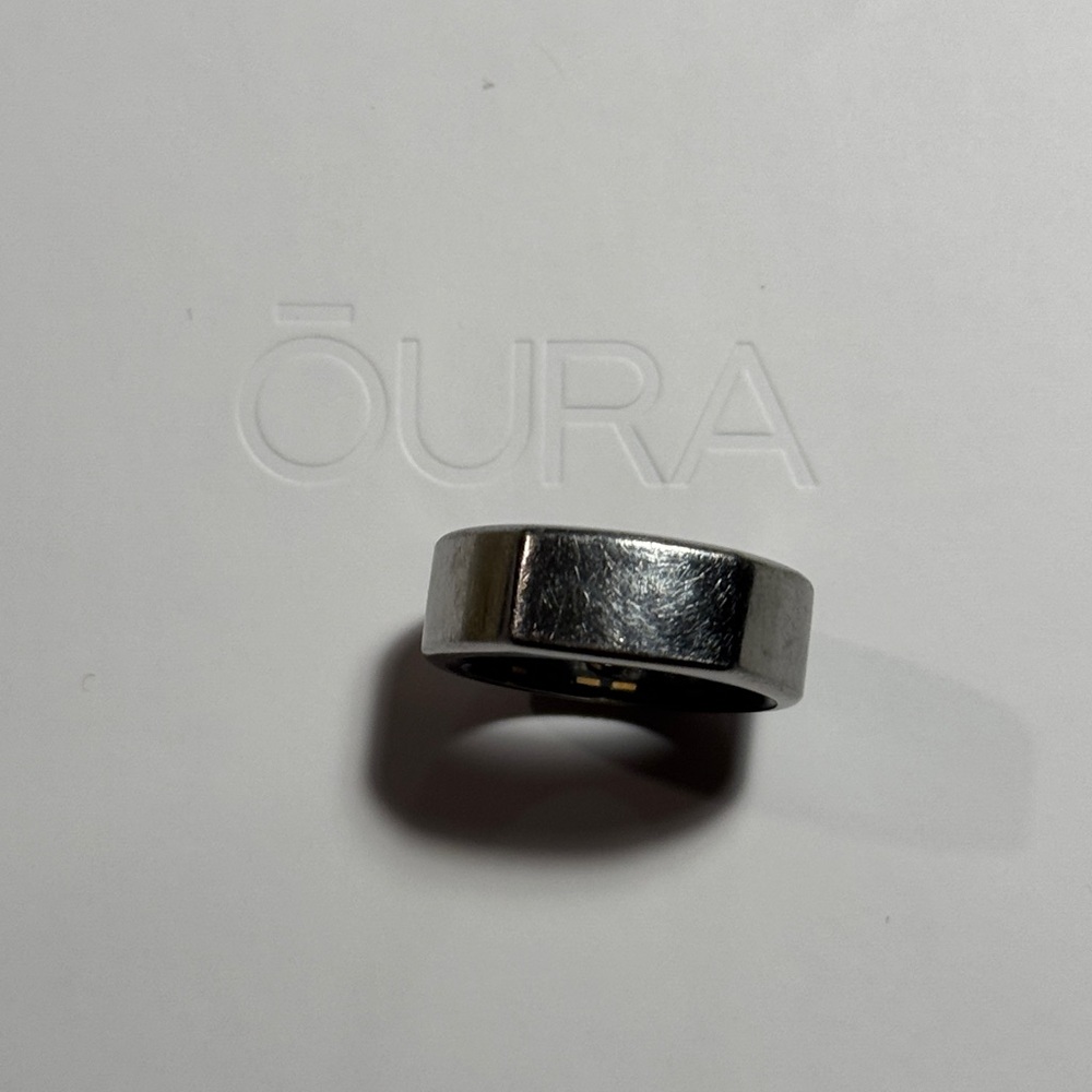 Oura ring size 8 heritage silver